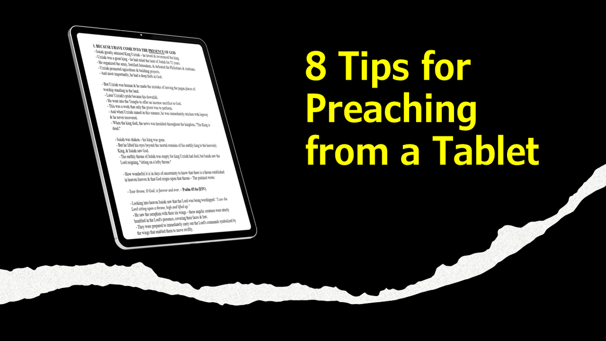 Prediking Tablet 8 Tips for Preaching from a Tablet – The Pastor's Helper