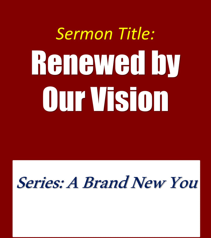 Renewed by Our Vision